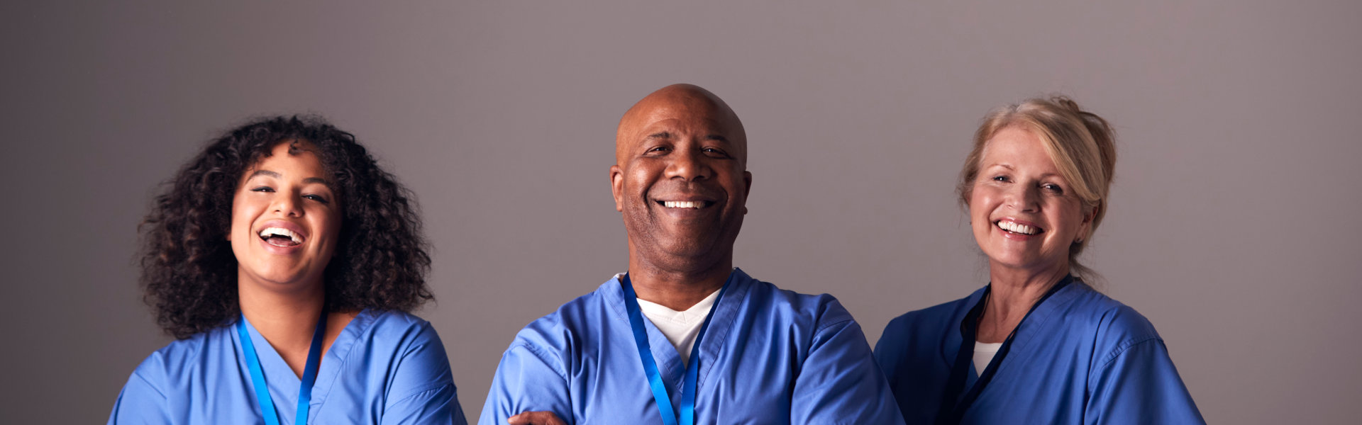 caregivers smiling